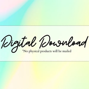 Puede incluir: Texto "Descarga digital" sobre un fondo degradado de color azul claro, amarillo y verde. *No se enviar&aacute;n productos f&iacute;sicos*