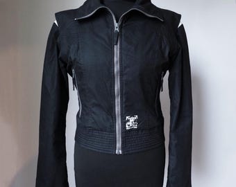 Y2K Rave Cropped Jacket - GSUS Sindustries Vintage Women's Size L