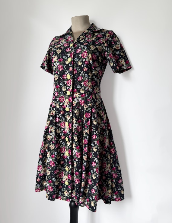 retro dress 90s Rachelle '90s Dress - Black