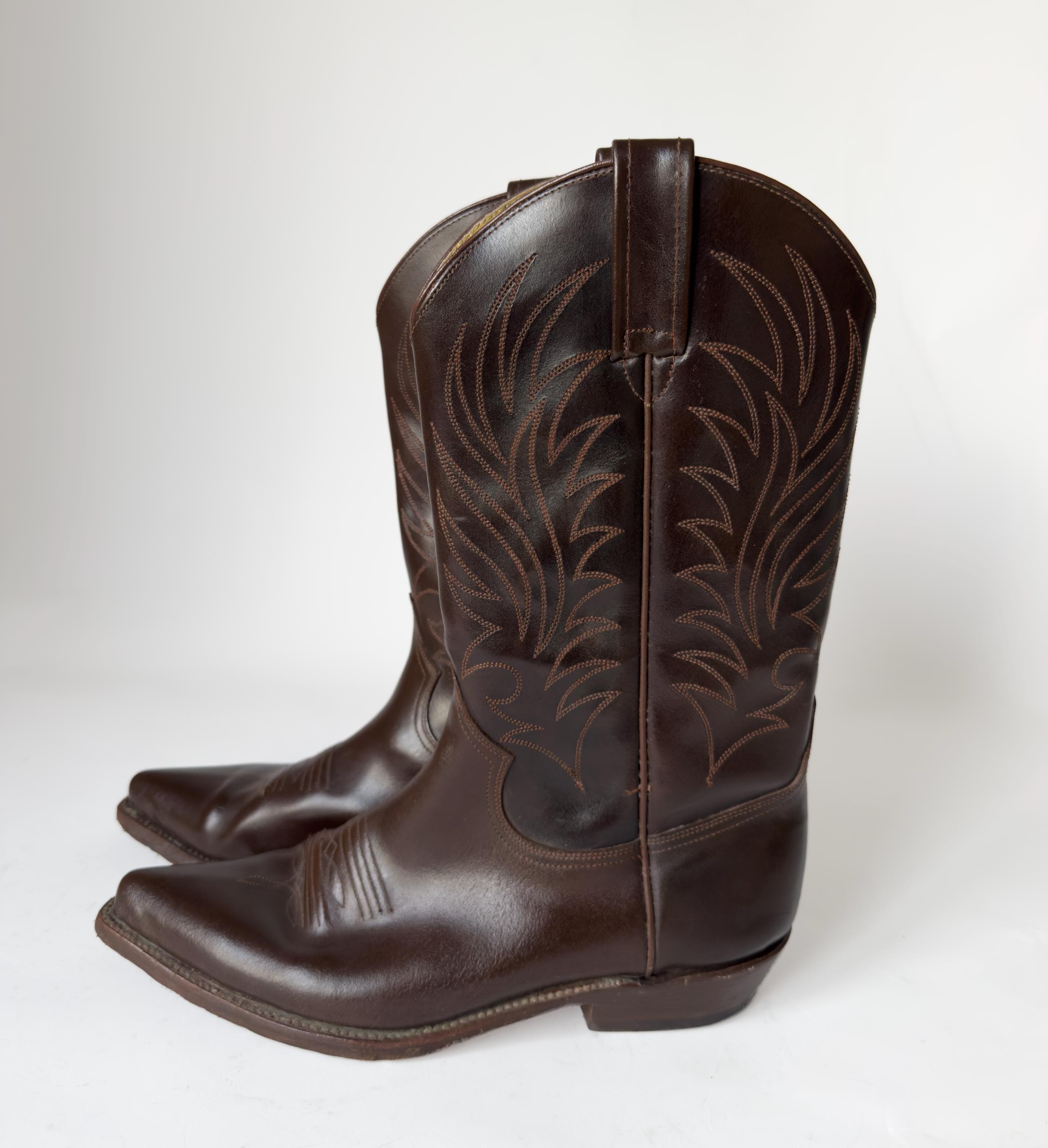 Garde-talon De Botte Western Vintage – Gravure – BA Alpaga Mexique