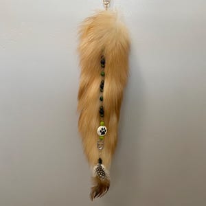 Beaded fox tail  !!READ DESCRIPTION!!