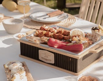 HOTTY Legacy – L’élégante plaque chauffante disponible en différentes tailles pour tous les barbecues. Un cadeau personnalisé pour les passionnés de grillades !