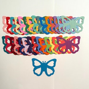 30 Butterfly Die Cuts Mixed Lot Grab Bag Great Variety of Colors Scrapbooking Card Making Junk Journaling Art Projects Crafts Butterflies