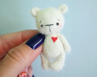 Handmade Mini Bear Companion for Blythe Doll