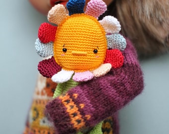 Miniature Flower Doll for Blythe - Handmade Toy. Blythe Doll Accessory