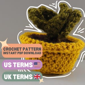 Crochet Succulent Pattern, Crochet Pattern Plant, Amigurumi Succulent Pattern, Easy Crochet Plant, Succulent Amigurumi Pattern