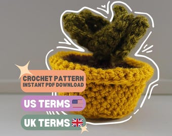 Crochet Succulent Pattern, Crochet Pattern Plant, Amigurumi Succulent Pattern, Easy Crochet Plant, Succulent Amigurumi Pattern