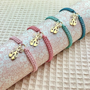 Pulseira de macramê bailarina na cor desejada com vale-presente