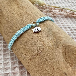 Macrame Bracelet / Friendship Bracelet / Fish Bracelet / Handmade Bracelets / Blue Bracelet