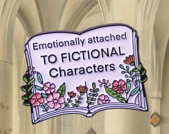 Fictional characters pin badge