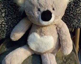 NWT Stuffed Plush XL Koala Heart Stash Container Jar Hidden Secret Storage Kids Adults Money Jewelry Herb