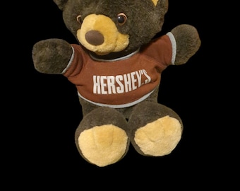 Plush Hershey's Bear Stash Container Jar Hidden Secret Storage Kids Adults Money Jewelry Herb