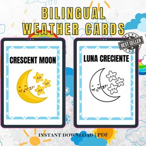 Bilingual emotion weather learning cards Emotion Flashcards Feelings Flash  Cards Toddler Printable Emotion Cards For Kids