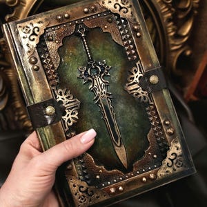 Fantasy Sward Grimoire - Medieval Notebook - Fantasy Journal - DND  session book - Knight&#39;s journal