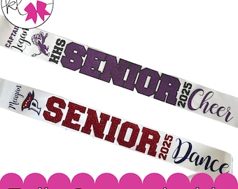 Custom Glitter Senior Sash – Personalized Graduation Gift