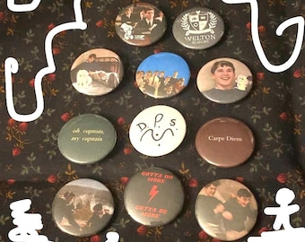 dead poets society buttons !!