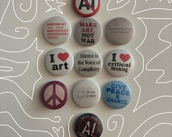 peaceful buttons !!