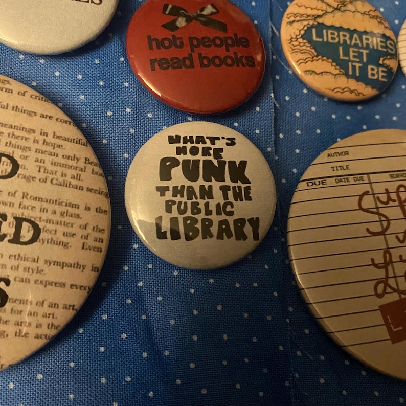 Library Buttons !! - Etsy