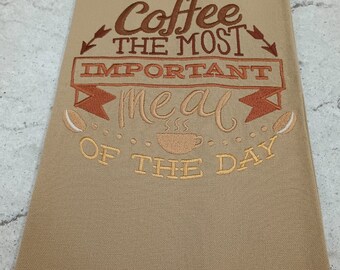 Coffee Java Themed Kitchen Towels 2 designs