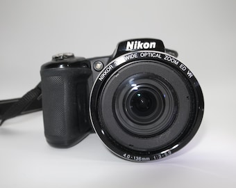 Nikon COOLPIX L830 Digital Camera, 16.0 MP, 34x Optical Zoom Full-HD black color + memory card Excellent condition, Tested and works