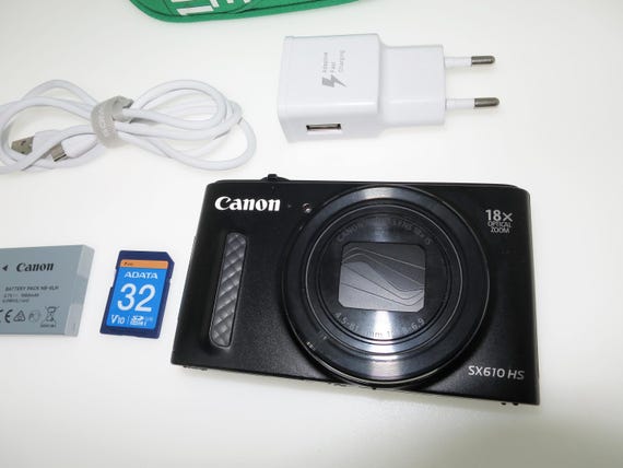 Canon Powershot SX610 HS: 20MP, 18x Zoom, Wi-fi, Charger & Battery