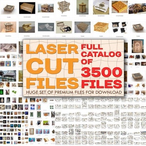 3500 lasergesneden bestanden, graveermachine, flexibel multiplex, laserplannen, patroon, digitale puzzel, voor hout, houten decor, houtbewerking