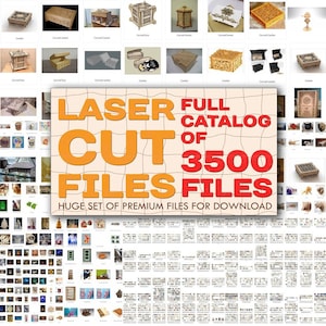 3500 Laser Cut Files, plywood laser cut, DXF cut file, engraving laser, laser engraving, laser patterns, router cnc, digital files
