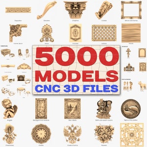 5000 3D models for CNC Router, stl file, 3d stl, stl model, cnc stl, cnc files, 3d model cnc, router, 3d cnc router, 3d stl model for