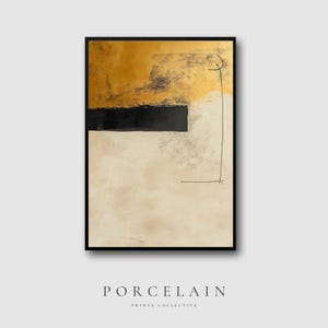 Abstract Gold and Black Wall Art | Modern Geometric Digital Download Printable for Contemporary Home Decor, Minimalist Statement Piece