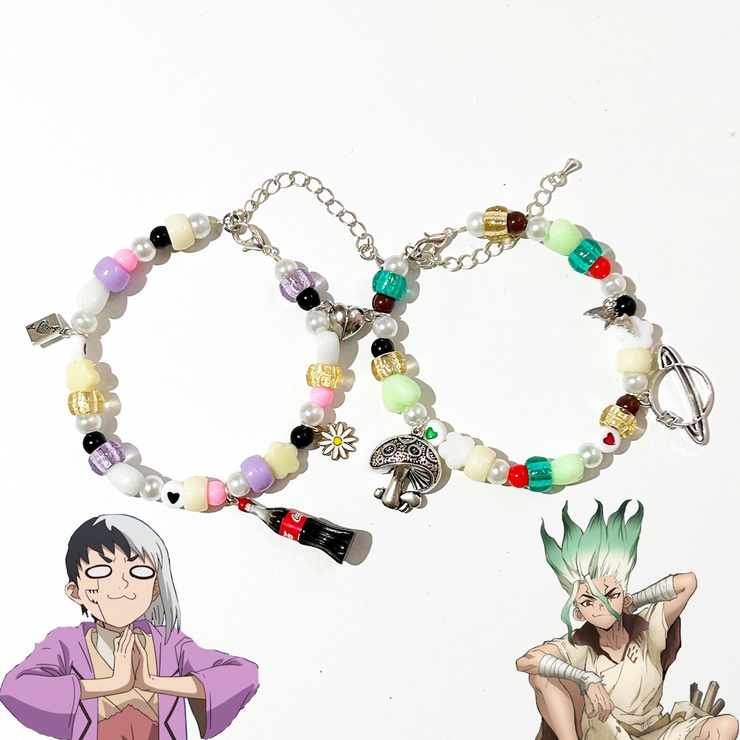 Senku and Gen (sengen) Dr Stone Matching Bracelets - Etsy
