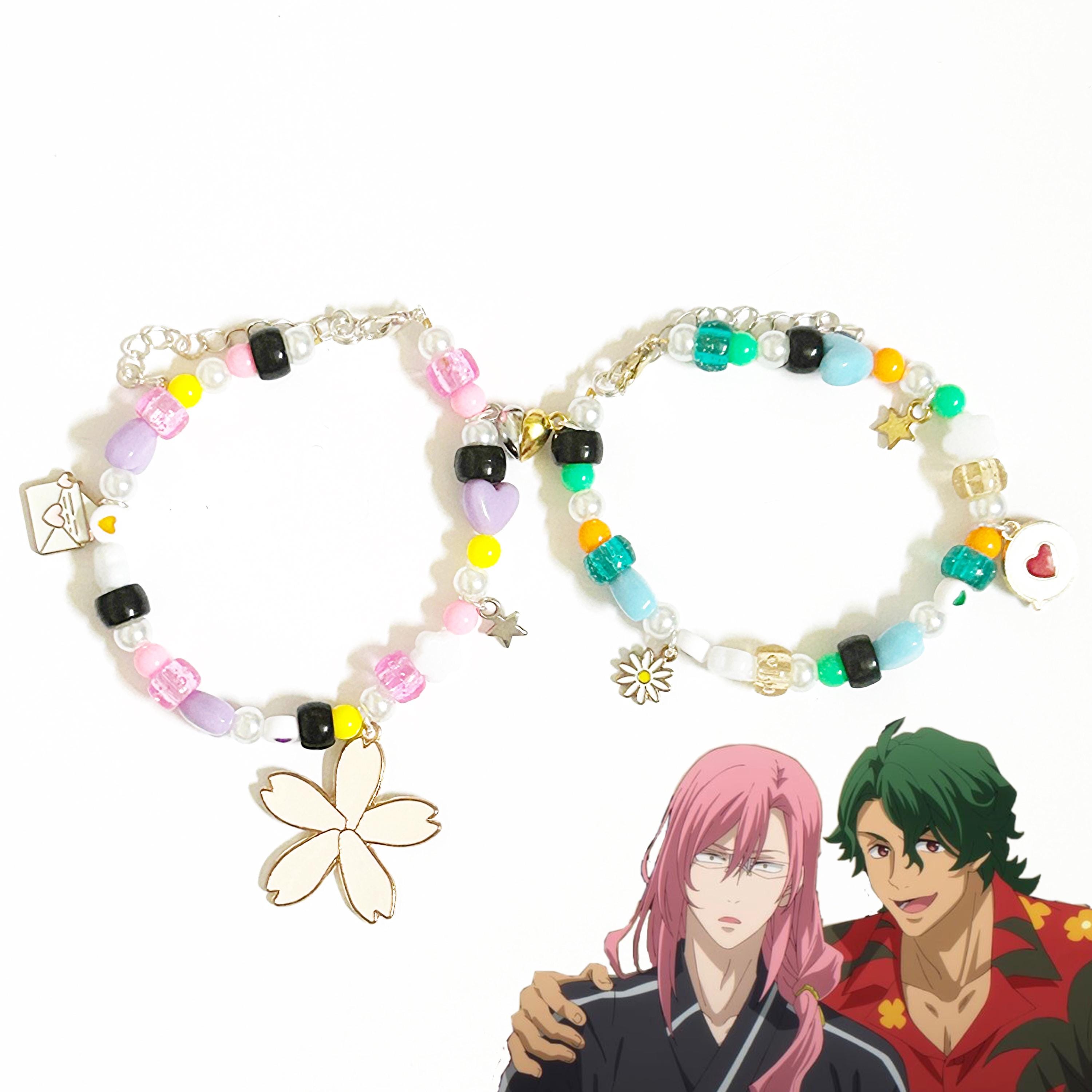 Cherry Blossom and Joe Matchablossom SK8 the Infinity Matching Bracelets