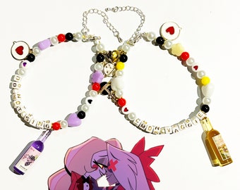 Vaggie and Charlie Morningstar Hazbin Hotel Matching Bracelets