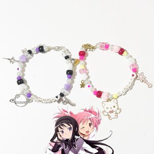 Madoka and Homura Madoka Magica Matching Bracelets - Etsy