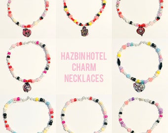 Hazbin Hotel charm necklaces
