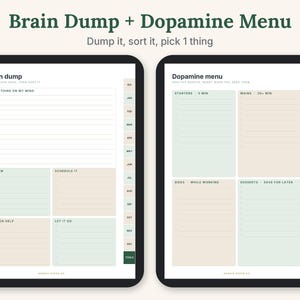 ADHD-planerare 2027, hyperlänkad digital och utskrivbar PDF för GoodNotes och iPad bild 5