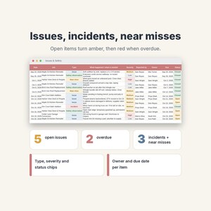 Construction Daily Log Template, Site Report & Job Diary Spreadsheet for Contractors image 7