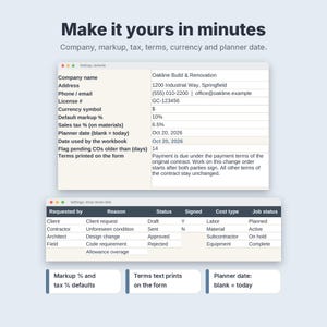 Construction Change Order Form & Log Template for Contractors and Remodelers image 10