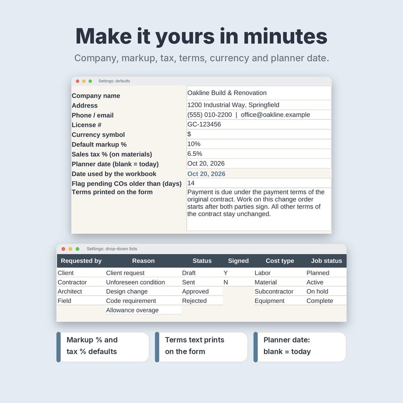 Construction Change Order Form & Log Template for Contractors and Remodelers image 10