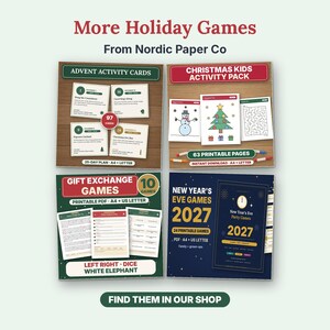 Christmas Would You Rather Game, Printable PDF, 220 Cards for Kids, Family & Adults image 12