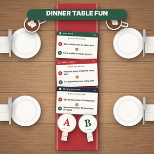 Christmas Would You Rather Game, Printable PDF, 220 Cards for Kids, Family & Adults image 9