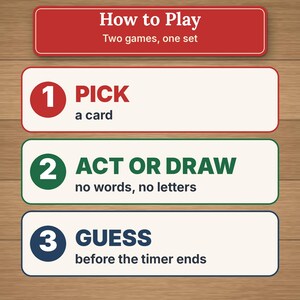 Christmas Charades Printable Party Game, 160 Act It Out and Draw & Guess Cards for Kids and Adults image 6