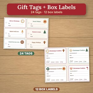 Christmas Cookie Exchange Kit, Printable Cookie Swap Party Invites, Ballots, Recipe Cards, Tent Cards image 7