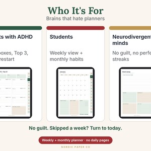ADHD-planerare 2027, hyperlänkad digital och utskrivbar PDF för GoodNotes och iPad bild 6