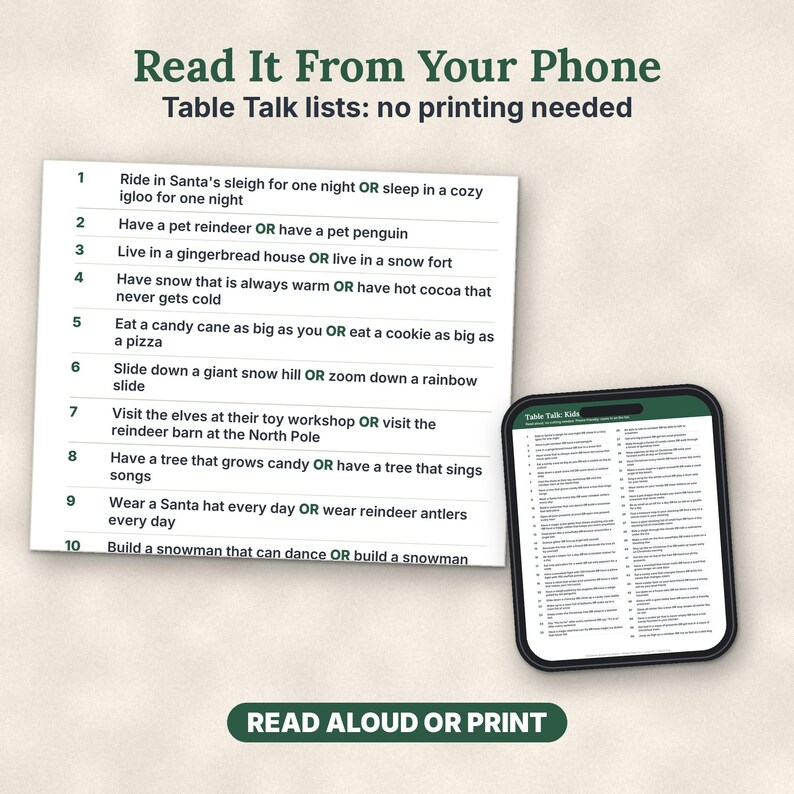 Christmas Would You Rather Game, Printable PDF, 220 Cards for Kids, Family & Adults image 8