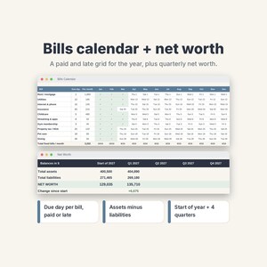 2027 Budget Planner Spreadsheet, Monthly Budget Template with Savings & Debt Tracker image 8