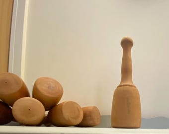melissides – Mazo grande para tallar madera de haya, mango ergonómico, acabado en aceite de linaza, apto para uso alimentario.