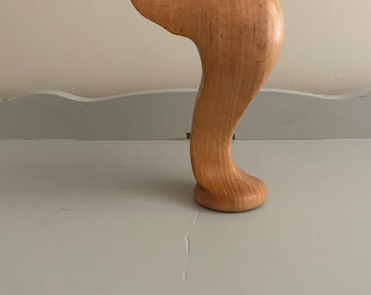 Patas de madera de haya estilo Reina Ana: Acabado mate al aceite Osmo, 15 cm