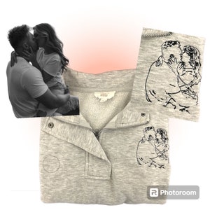 Photo embroidery, Family picture or couples shot turned into embroidery!