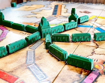 48 Trains + 3 Stations for Ticket to Ride Europe