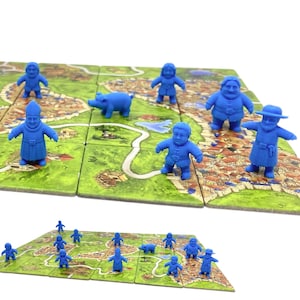 Realistic Meeples - Set of 12 (for games like Carcassonne)